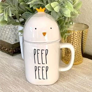 Rae Dunn Peep Peep Chick Topper Coffee Mug